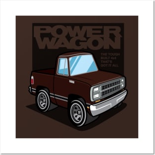 Dark Brown Sunfire - Power Wagon (1980) Posters and Art